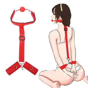 Ball gag and handcuffs binding - Michelle Selection - #tag1# - #tag2#