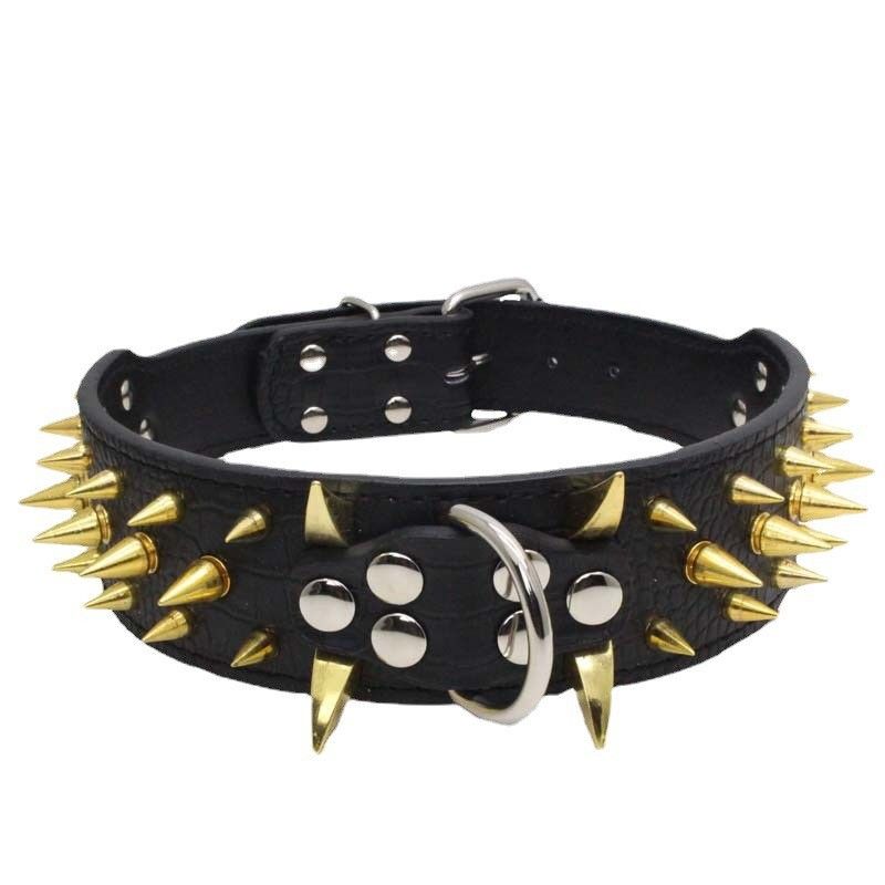 Studded Collar - BLACK - Michelle Selection - #tag1# - #tag2#