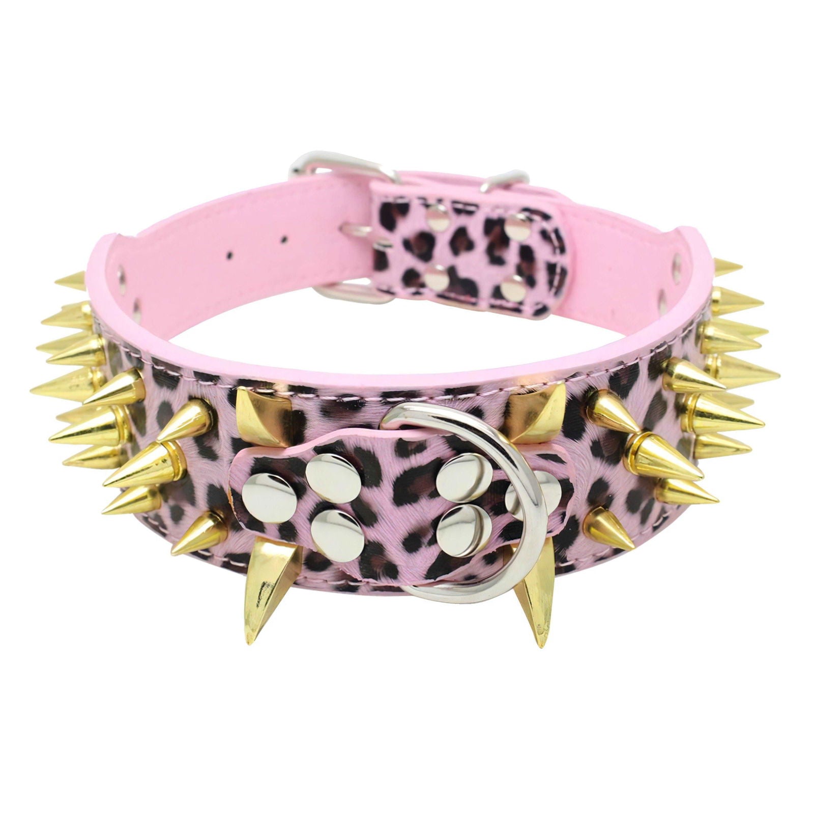 Studded Collar - PINK - Michelle Selection - #tag1# - #tag2#