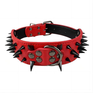 Studded Collar - RED - Michelle Selection - #tag1# - #tag2#