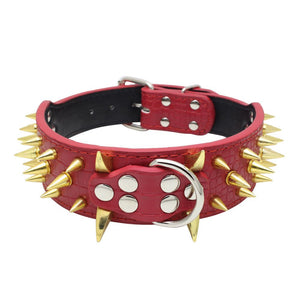 Studded Collar - RED - Michelle Selection - #tag1# - #tag2#