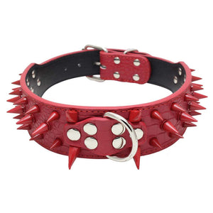 Studded Collar - RED - Michelle Selection - #tag1# - #tag2#