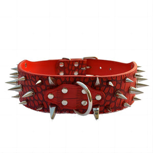 Studded Collar - RED - Michelle Selection - #tag1# - #tag2#