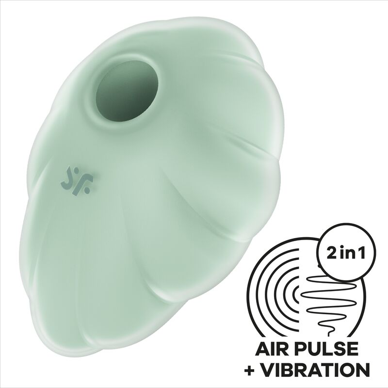 Satisfyer Cloud Dancer air pulse stimulator in green
