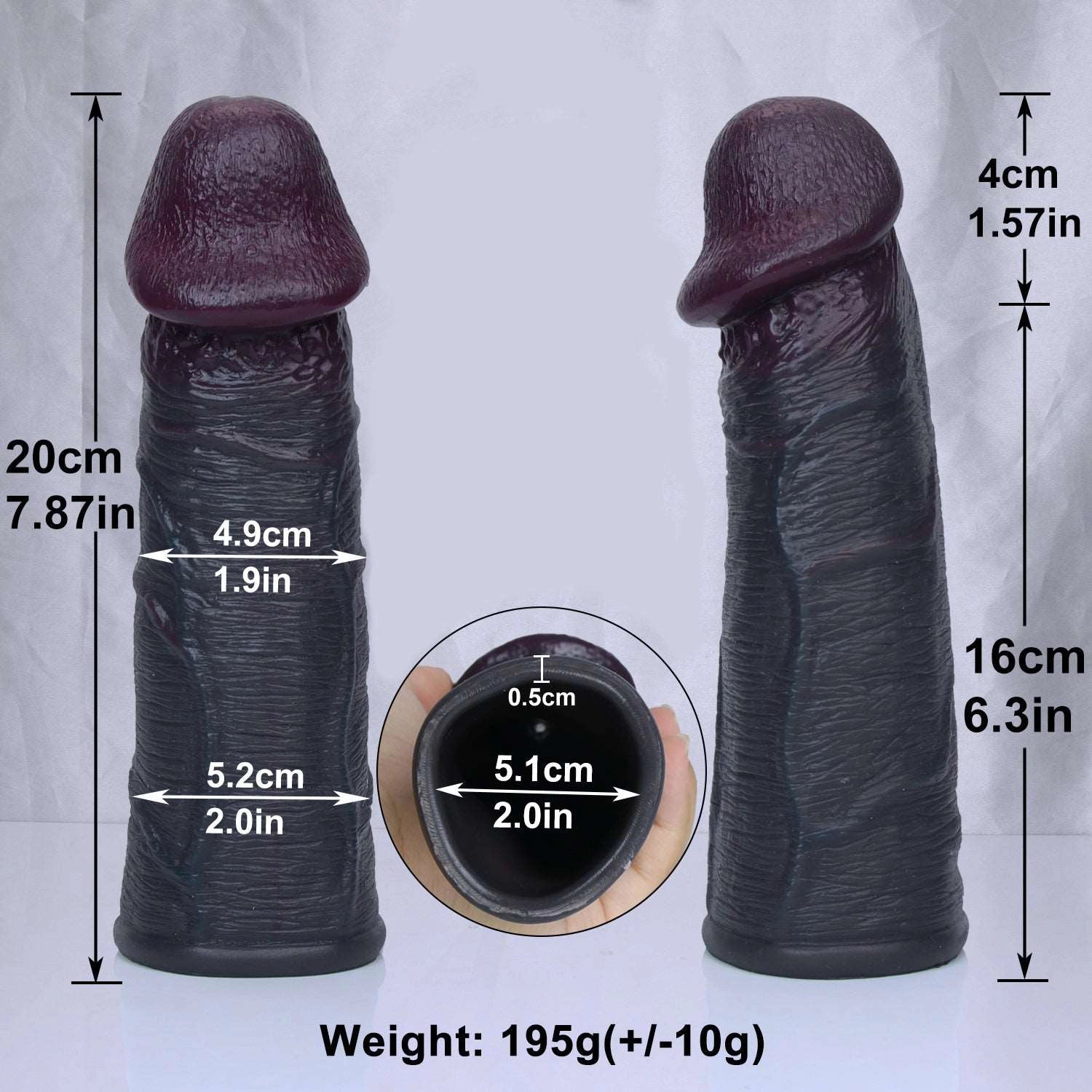 Details of all measurements (as stated in the description)
