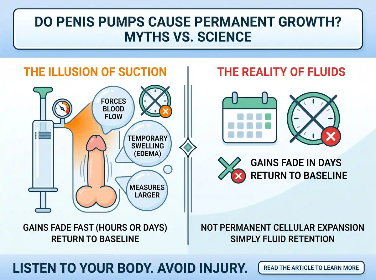 The Truth About Penis Pumps: Why "Permanent Gains" Are a Dangerous Illusion