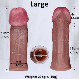 Realistic Penis Sleeve - Classic model - Small and Large Sizes