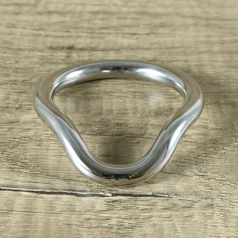 Stainless Steel Curved Cock Ring