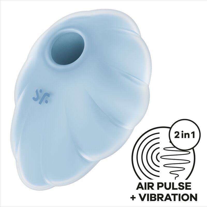 Satisfyer Cloud Dancer air pulse stimulator in blue