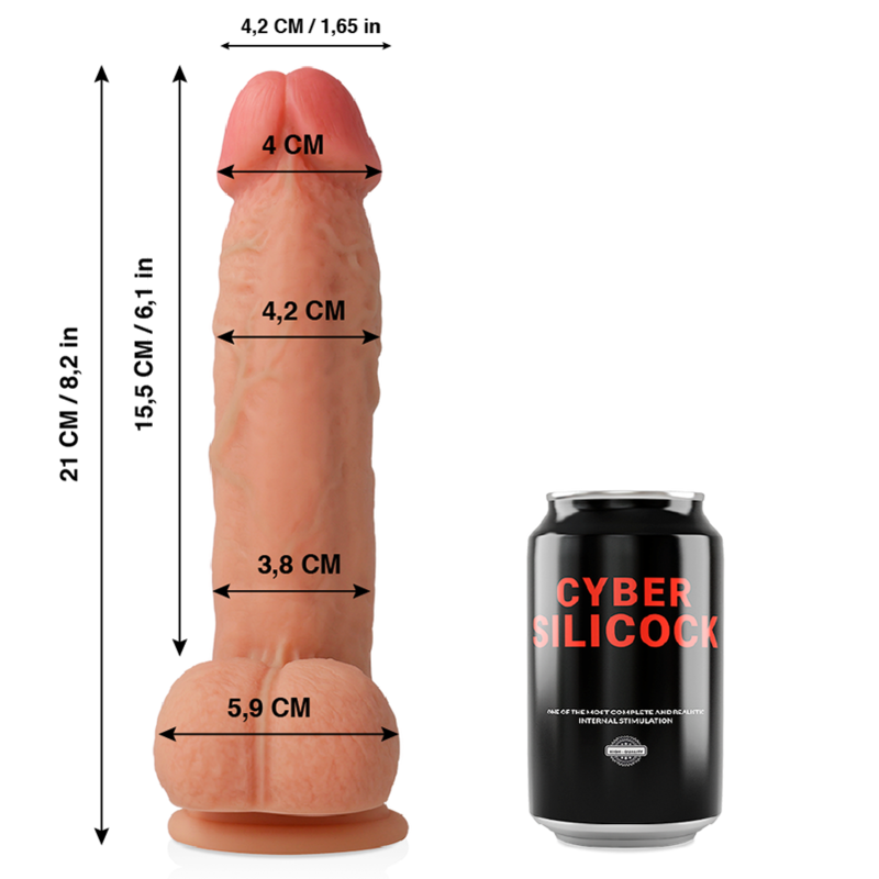 Cyber Silicock Saul realistic dildo