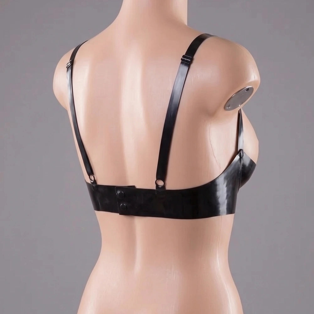 Open Cup Latex Bra – Handmade Natural Rubber Latex Lingerie
