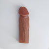 Close-up of realistic penis sleeve perfect cut model, on light background
